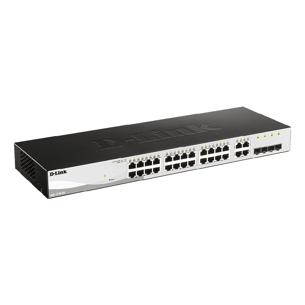 D-Link Desktop LAN Switch 28 Port Gigabit Smart Managed DGS-1210-28 view 2